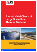 Annual Yield Check of Large Scale Solar Thermal Systems